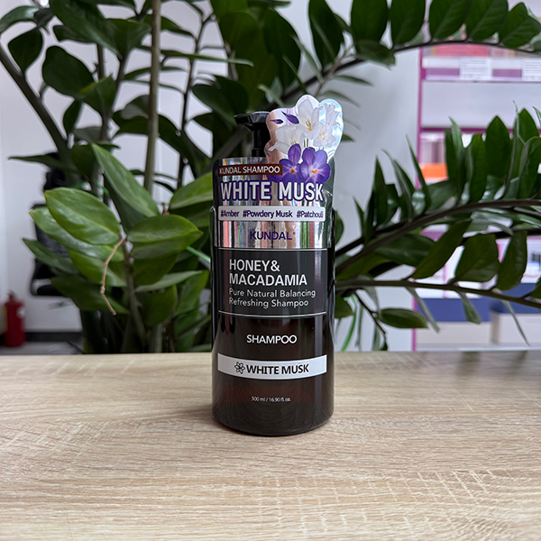 Kundal Honey Macadamia Nature Shampoo White Musk, 500мл