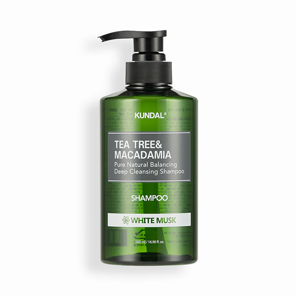 Kundal Tea Tree Macadamia Deep Cleansing Shampoo White Musk, 500мл