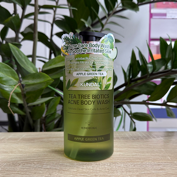 Kundal Teatree Biotics Acne Body Wash Apple Green Tea, 500мл