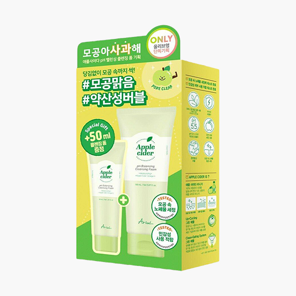 Ariul Apple Cider PH Balancing Cleansing Foam Set