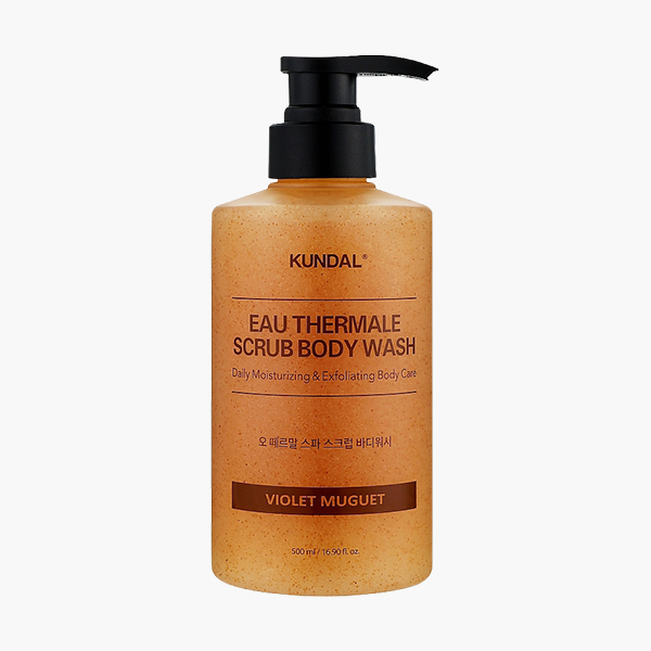 Kundal Eau Thermale Scrub Body Wash Violet Muguet, 500мл